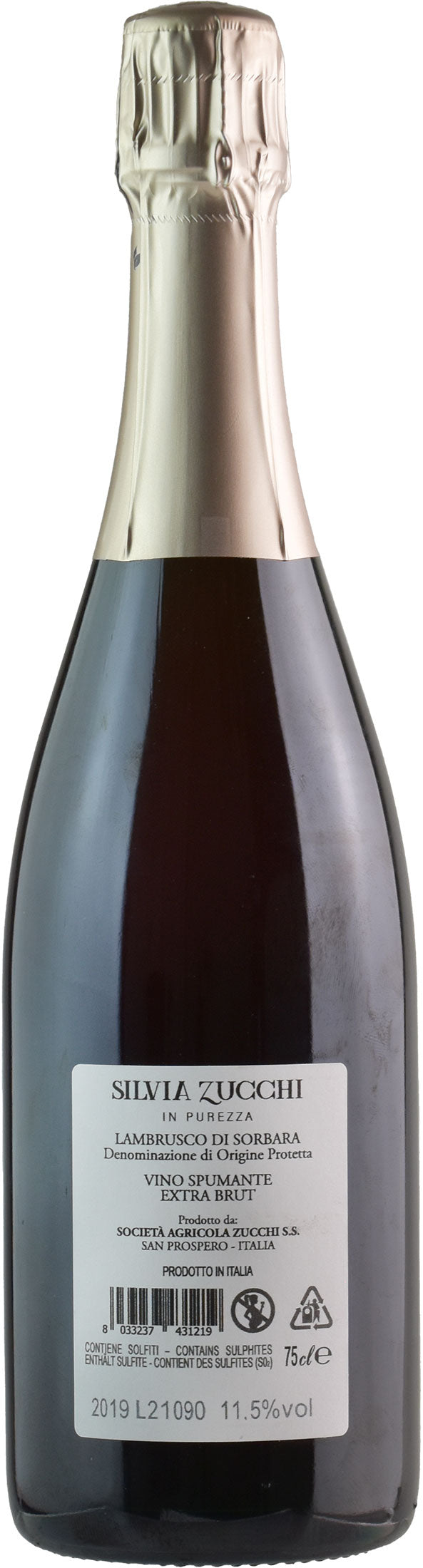 Zucchi Lambrusco Sorbara In Purezza Silvia Zucchi Extra Brut 2019