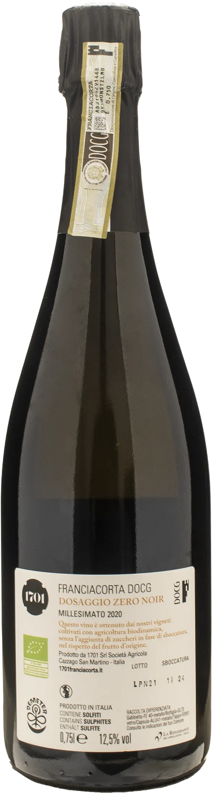 1701 Franciacorta Blanc De Noir Dosaggio Zero 2020