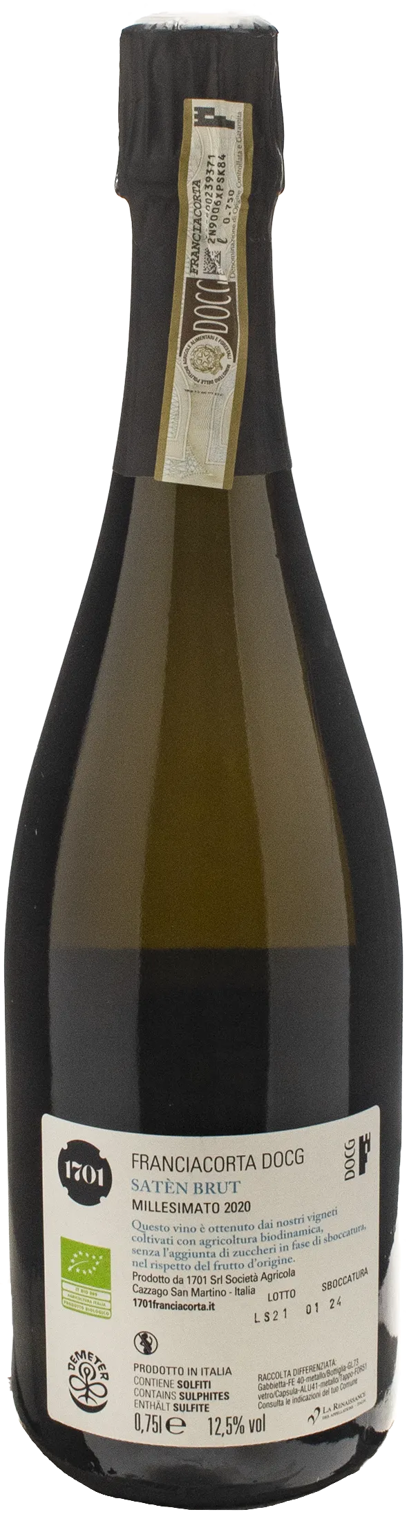 1701 Franciacorta Saten Brut Millesimato 2020