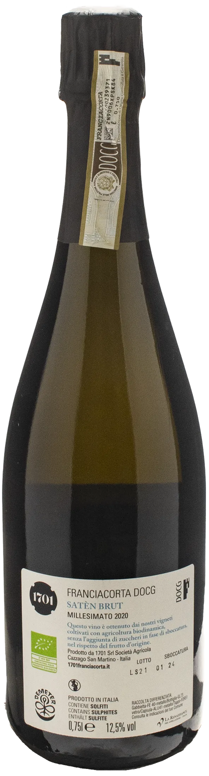 1701 Franciacorta Saten Brut Millesimato 2020