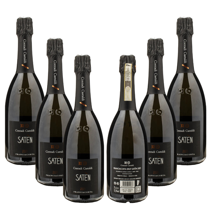 Contadi Castaldi Franciacorta Brut Saten 2021 - 6 Bottles