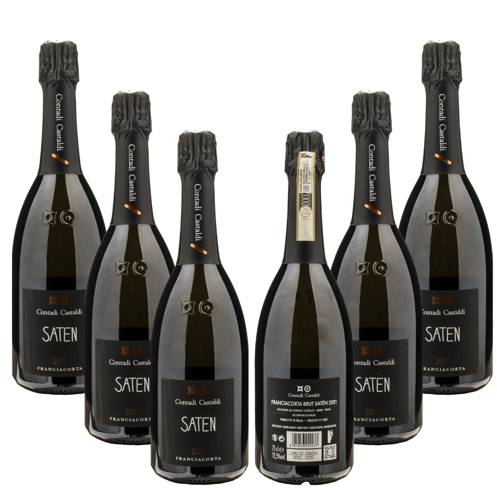 Contadi Castaldi Franciacorta Brut Satèn 2021 - 6 Flaschen