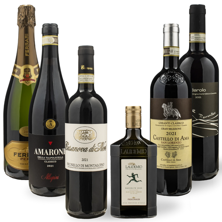 Selection Box - Luxury Wine & Olive Oil Selection – 6 Products