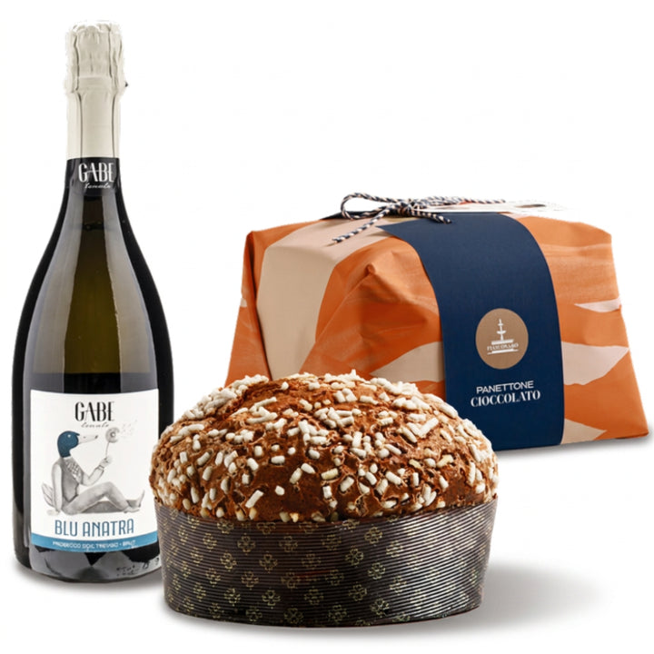 Fiasconaro Chocolate Panettone & Gabe Prosecco Blu Anatra Brut