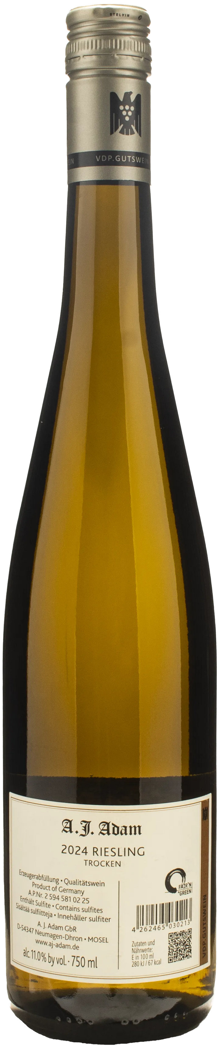 A.J. Adam Riesling Trocken 2024