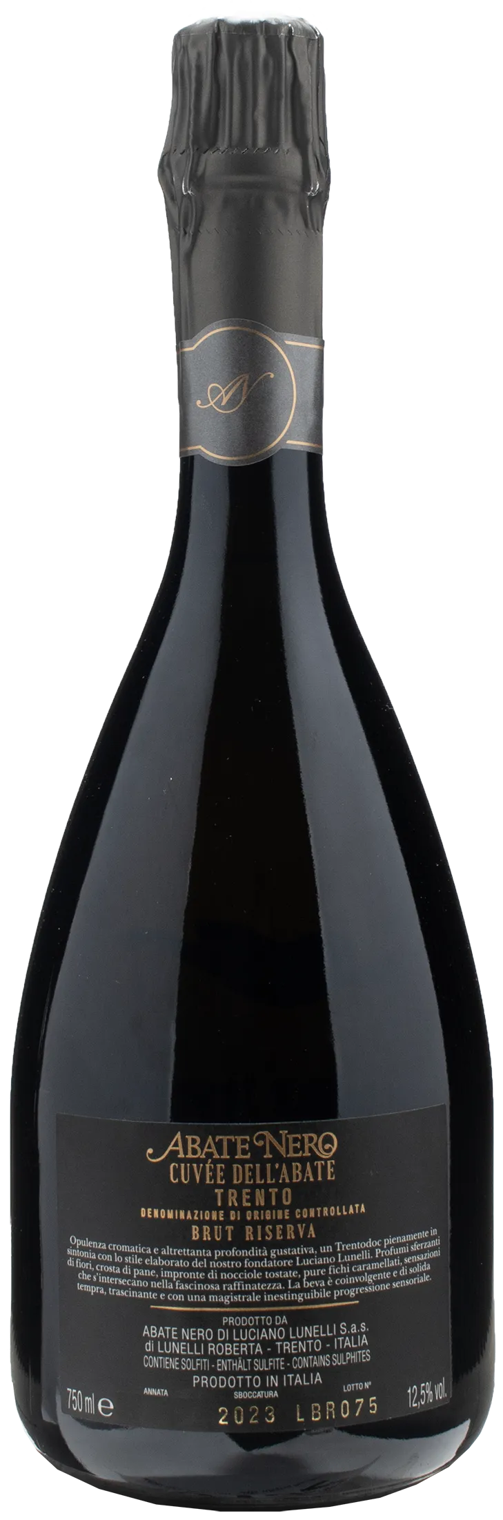 Abate Nero Cuvee dell'Abate Riserva Brut 2012