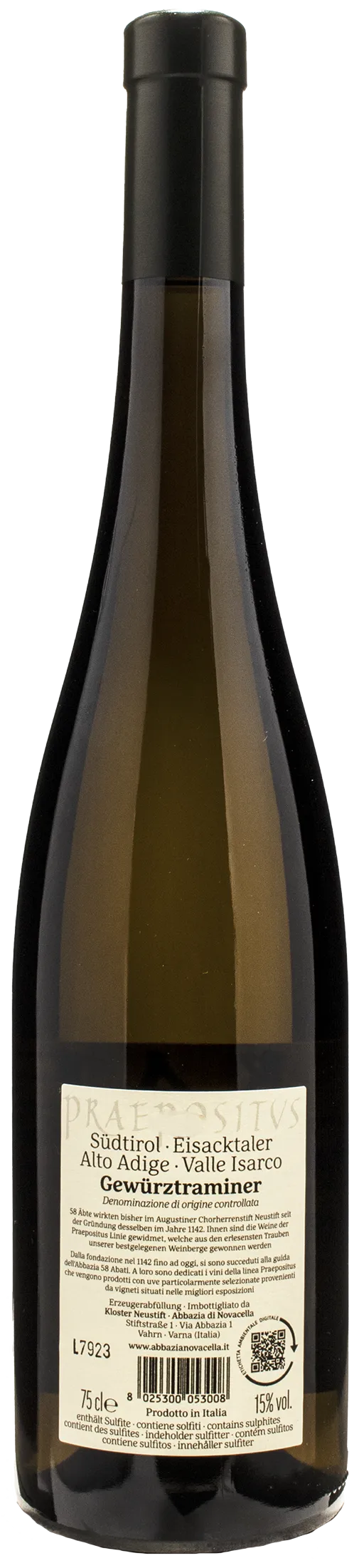 Abbazia di Novacella Praepositus Gewurztraminer 2022