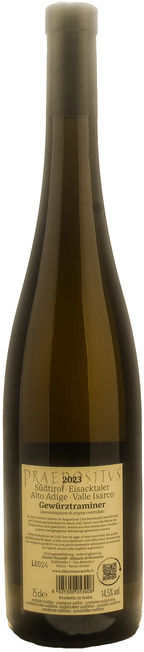 Abbazia di Novacella Praepositus Gewurztraminer 2023