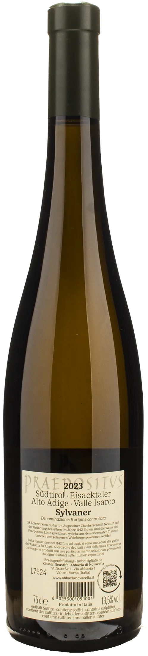 Abbazia di Novacella Praepositus Sylvaner 2023