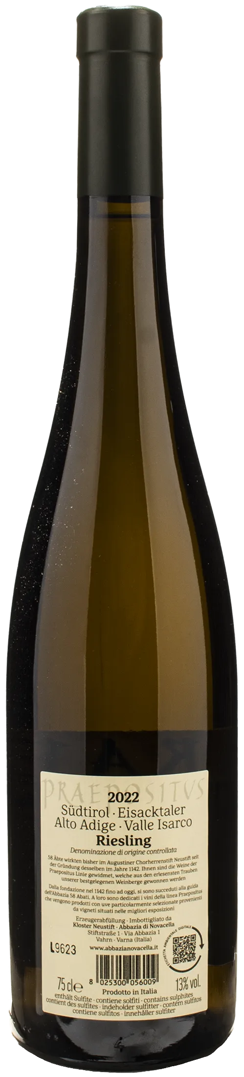 Abbazia di Novacella Praepositus Valle Isarco Riesling 2022