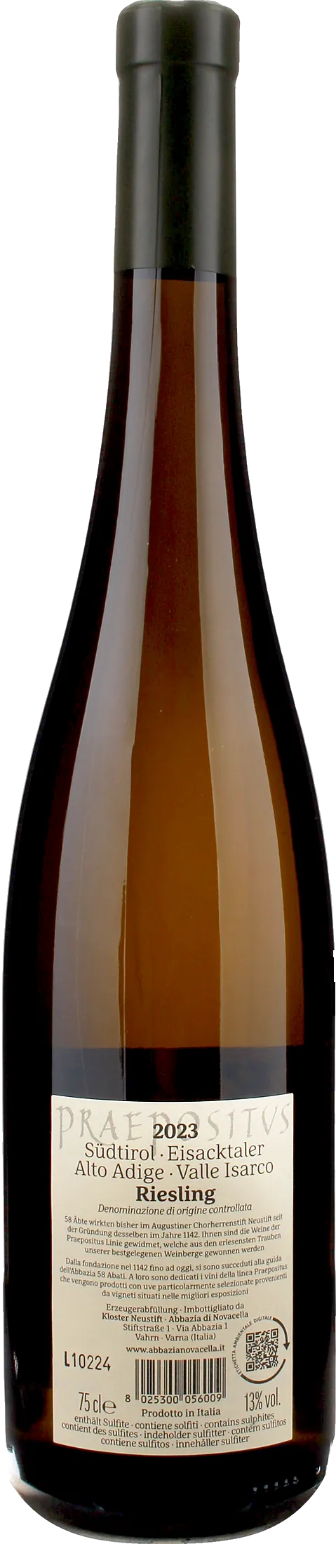 Abbazia di Novacella Praepositus Valle Isarco Riesling 2023