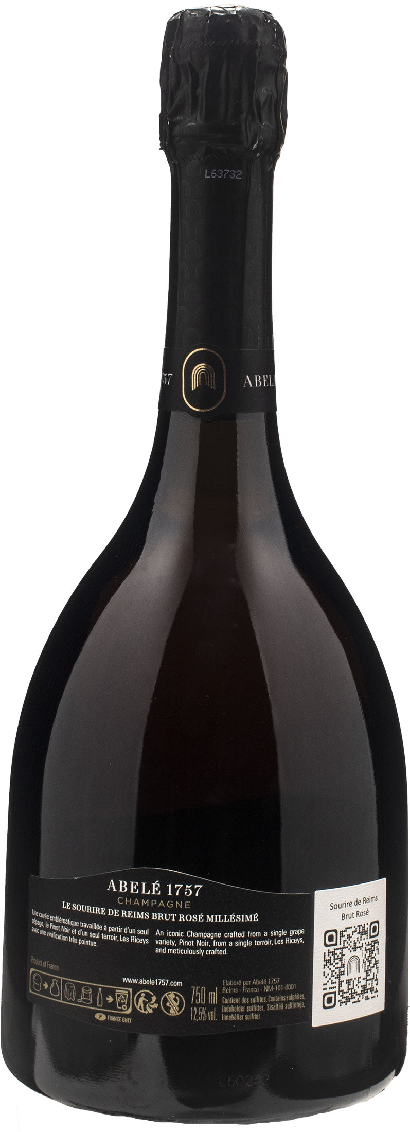 Abelé 1757 Champagne Le Sourire de Reims Brut Rosé 2008
