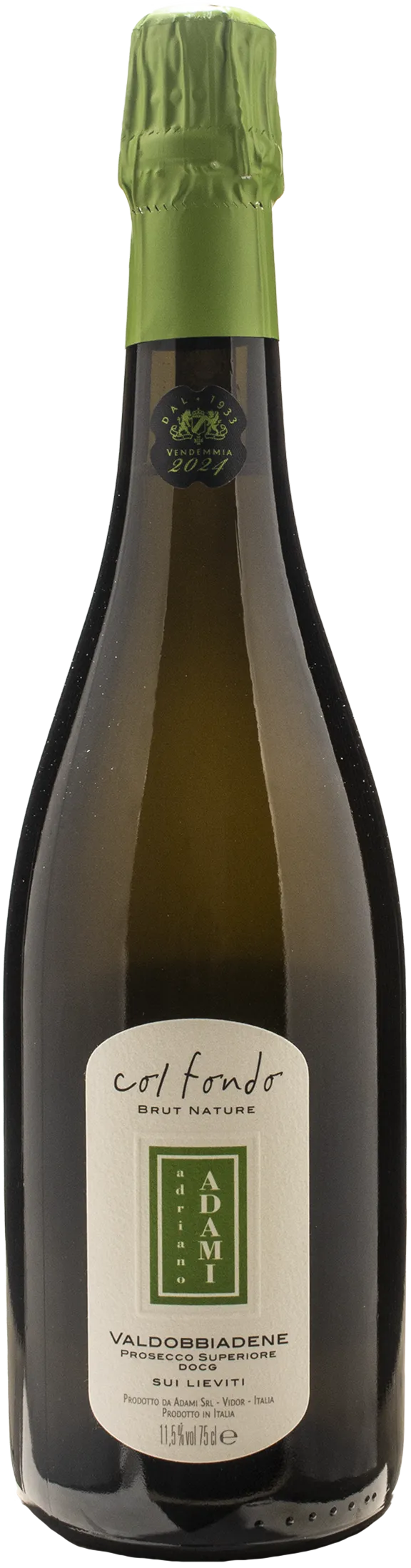 Adami Valdobbiadene Prosecco Superiore Col Fondo sui lieviti Brut Nature 2024