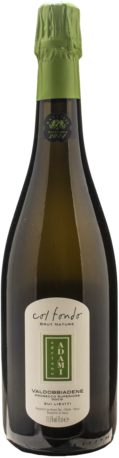 Adami Valdobbiadene Prosecco Superiore Col Fondo sui lieviti Brut Nature 2024