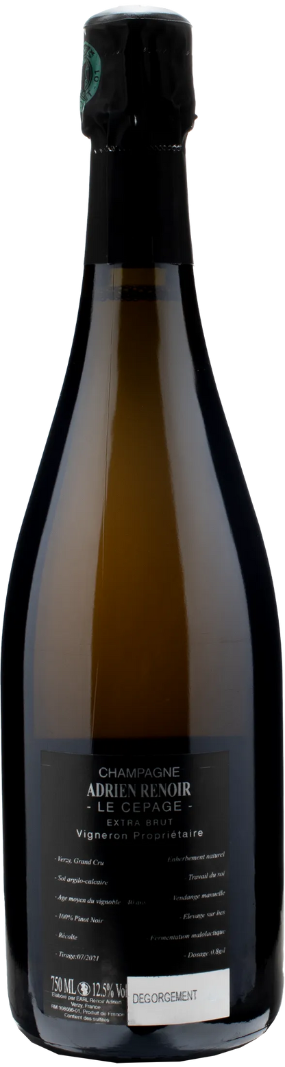 Adrien Renoir Champagne Le Cepage Grand Cru Pinot Noir Assemblage Extra Brut