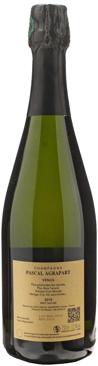 Agrapart Champagne Grand Cru Blanc de Blancs Venus Brut Nature 2018
