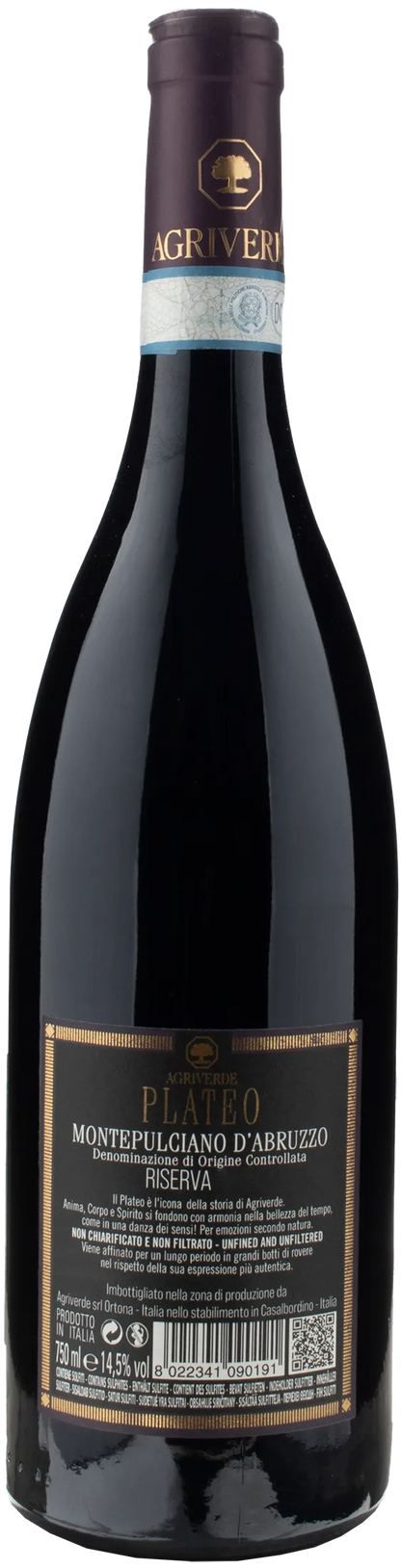 Agriverde Montepulciano Plateo Riserva 2018