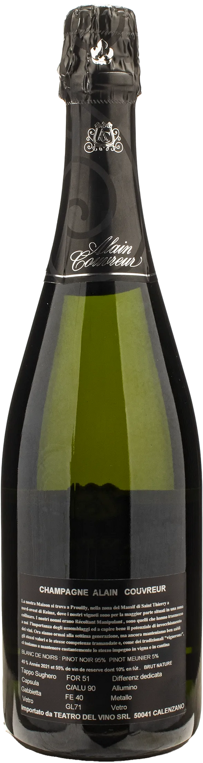 Alain Couvreur Champagne Blanc De Noirs Brut Nature