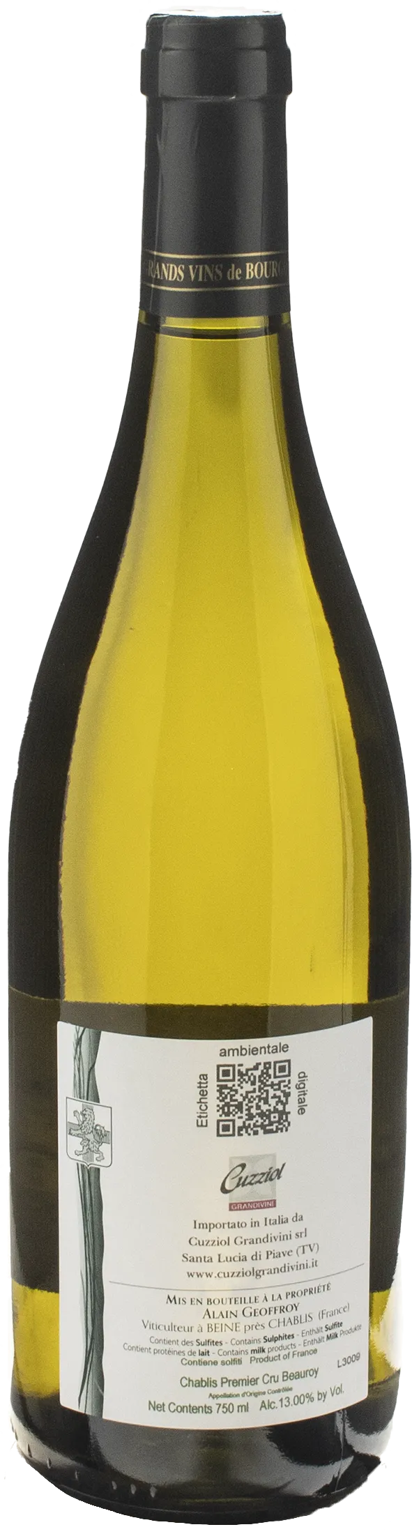 Alain Geoffroy Chablis 1er Cru Beauroy 2022