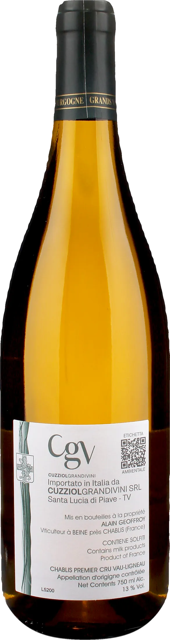 Alain Geoffroy Chablis 1er Cru Vau Ligneau 2023