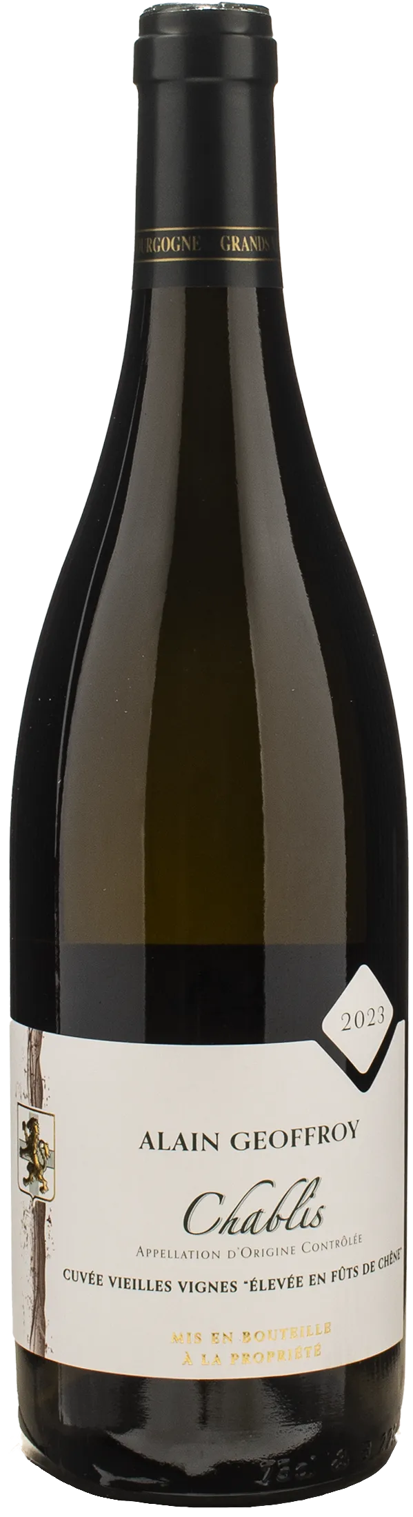 Alain Geoffroy Chablis Wlevee en futs de chene Cuvee Vieilles Vignes 2023