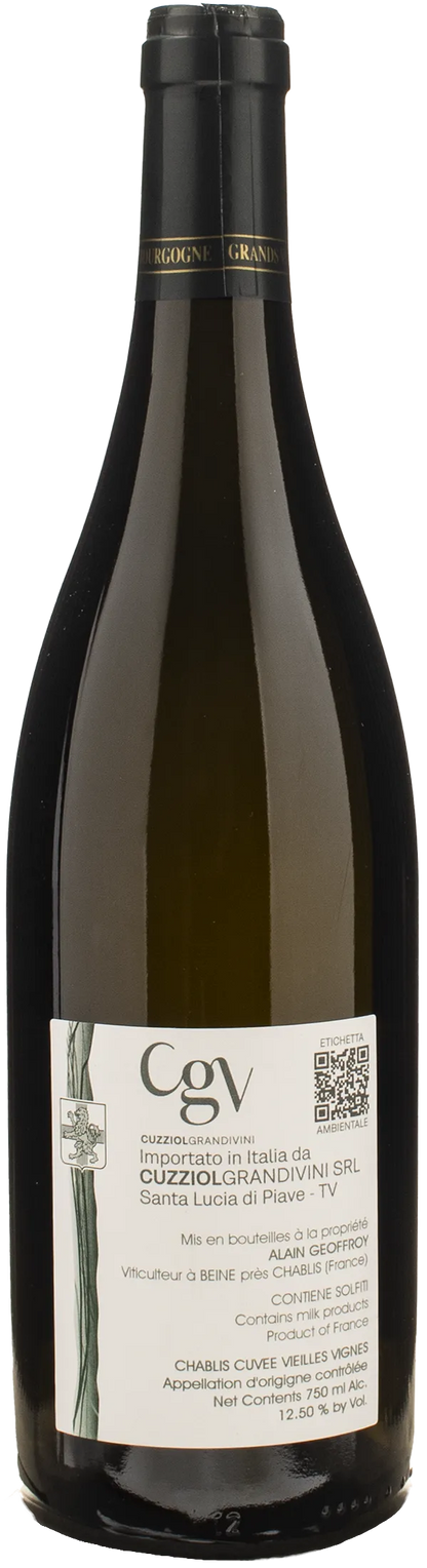 Alain Geoffroy Chablis Wlevee en futs de chene Cuvee Vieilles Vignes 2023
