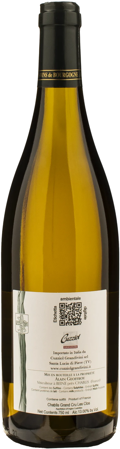 Alain Geoffroy Chablis Grand Cru Les Clos 2021
