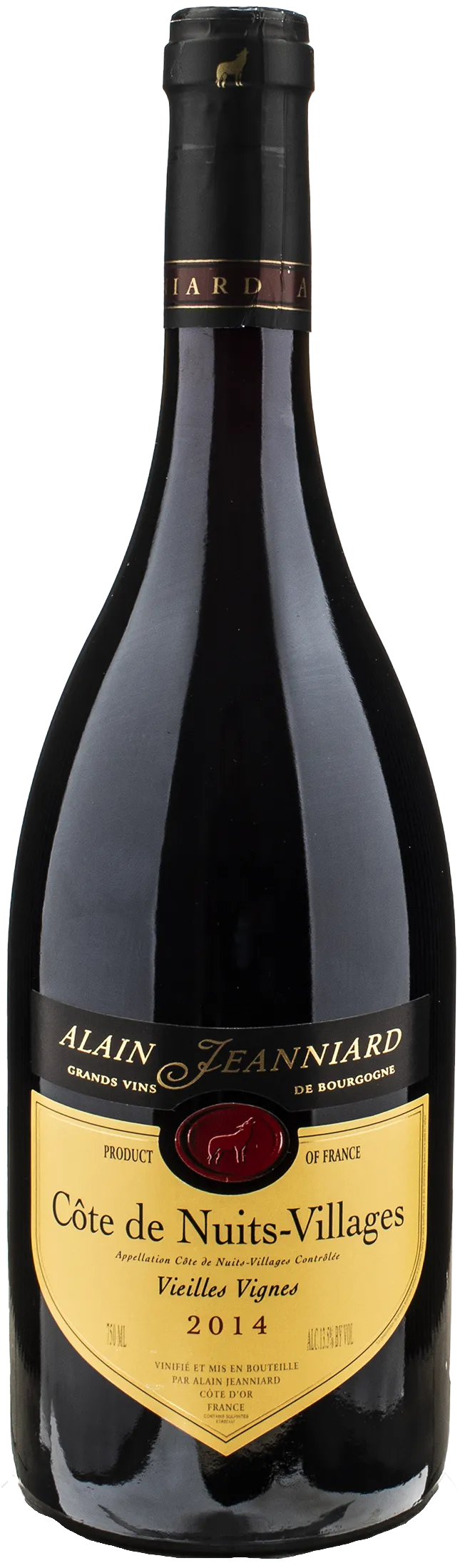 Alain Jeanniard Cote de Nuits Villages Vieillies Vignes 2014