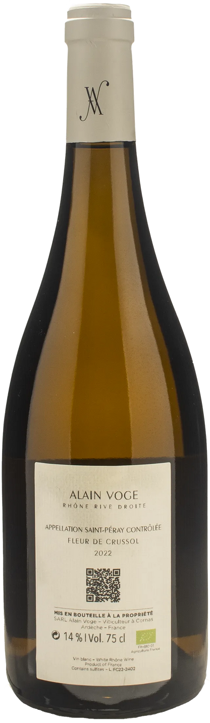 Alain Voge Saint Peray Fleur de Crussol 2022