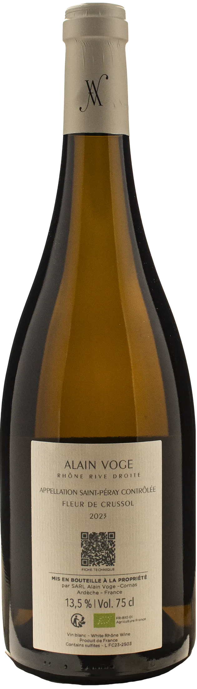Alain Voge Saint Peray Fleur de Crussol 2023