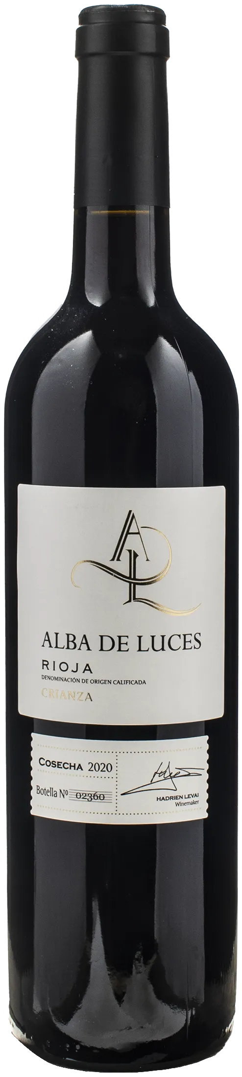 Alba de Luces Tempranillo Rioja Crianza 2020
