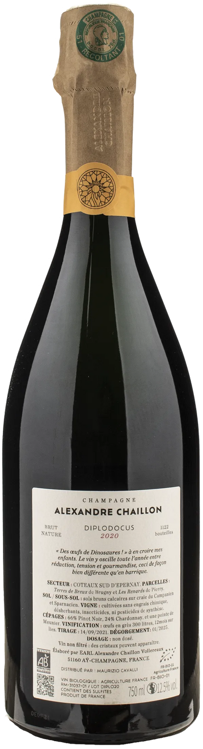 Alexandre Chaillon Champagne Diplodocus Brut Nature