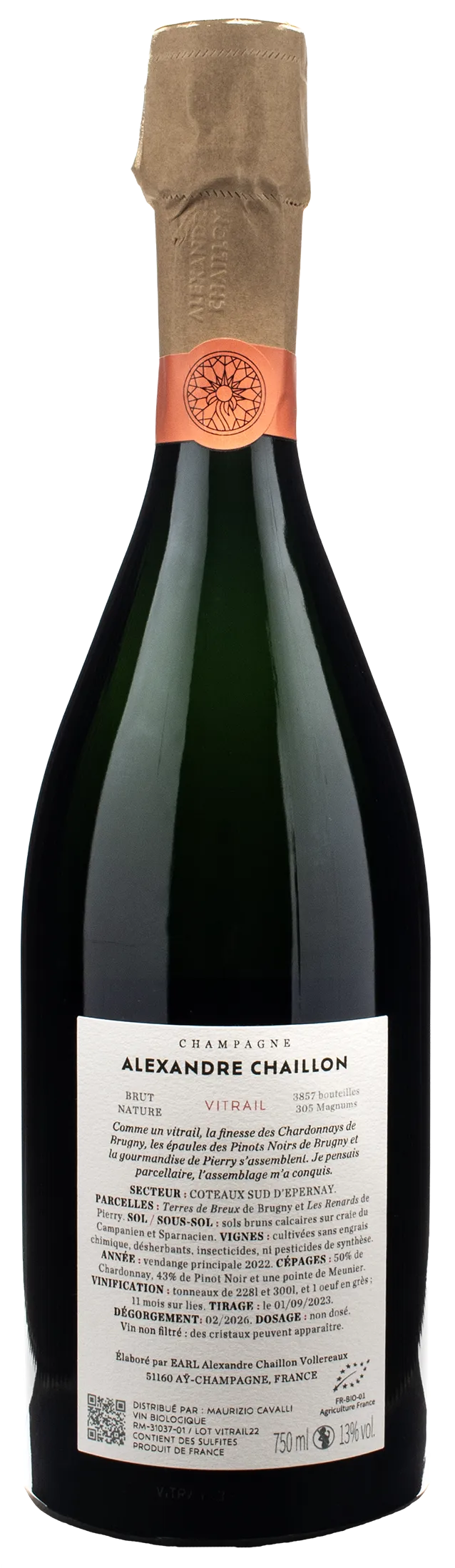 Alexandre Chaillon Champagne Vitrail Brut Nature