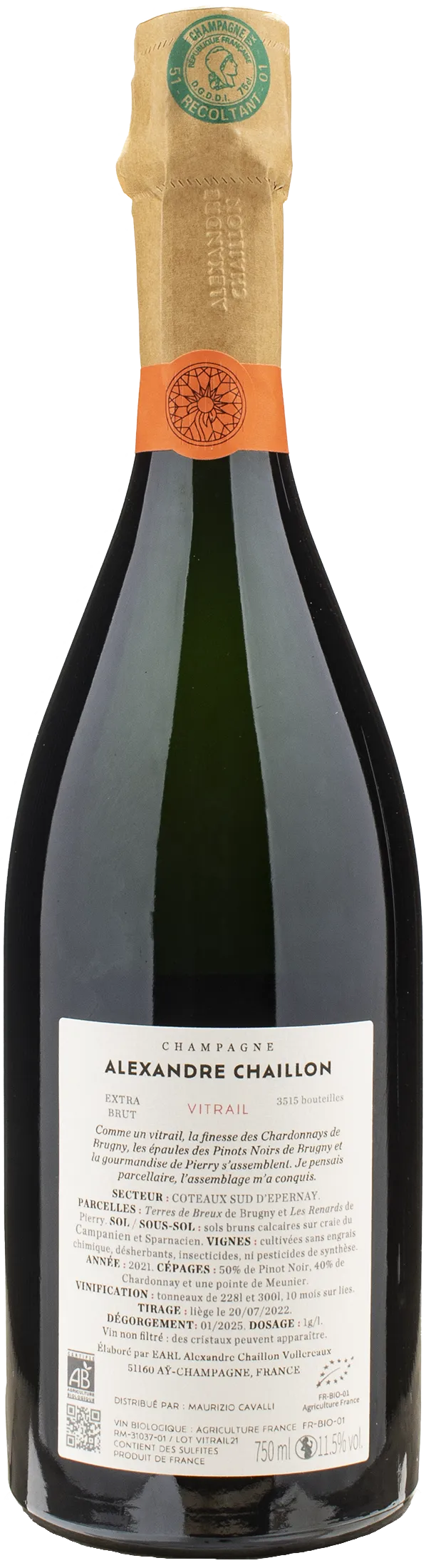 Alexandre Chaillon Champagne Vitrail Extra Brut