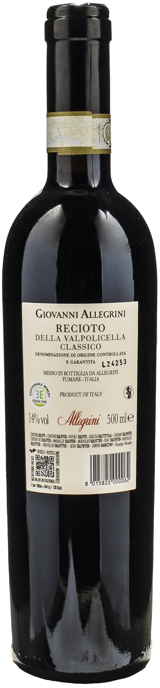 Allegrini Recioto della Valpolicella Classico Giovanni Allegrini 0,5L 2019