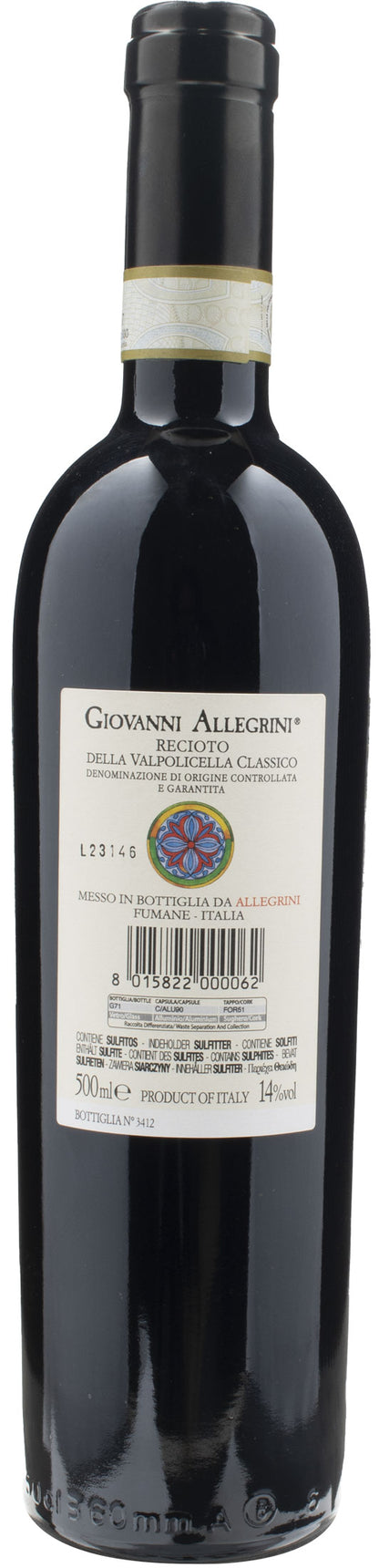 Allegrini Recioto della Valpolicella Classico Giovanni Allegrini 0,5L 2018