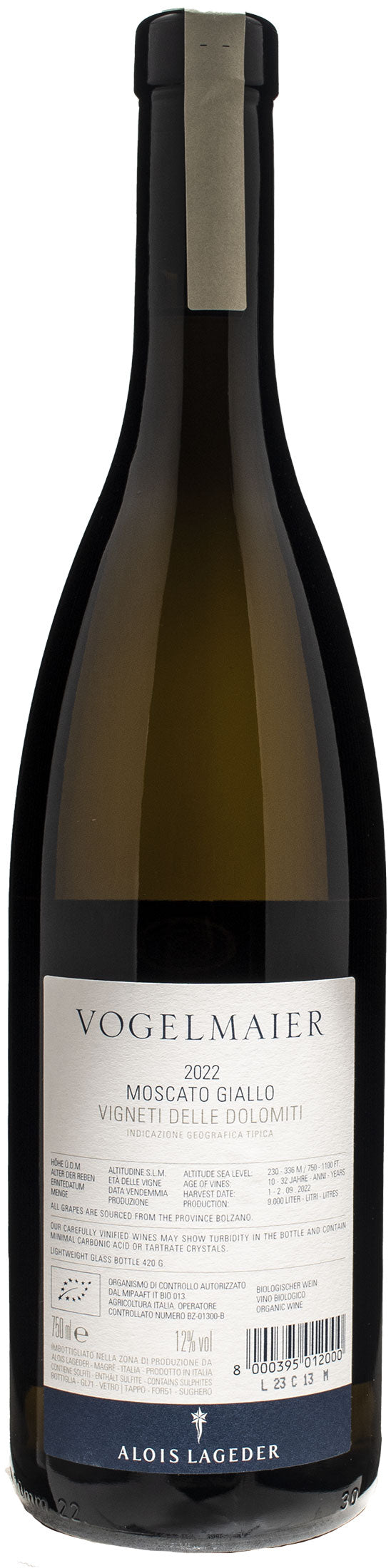 Alois Lageder Alto Adige Vogelmaier Moscato Giallo 2022