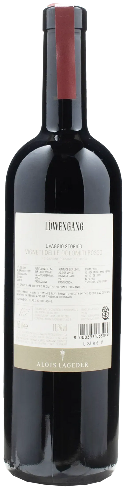Alois Lageder Lowengang Uvaggio Storico 2020