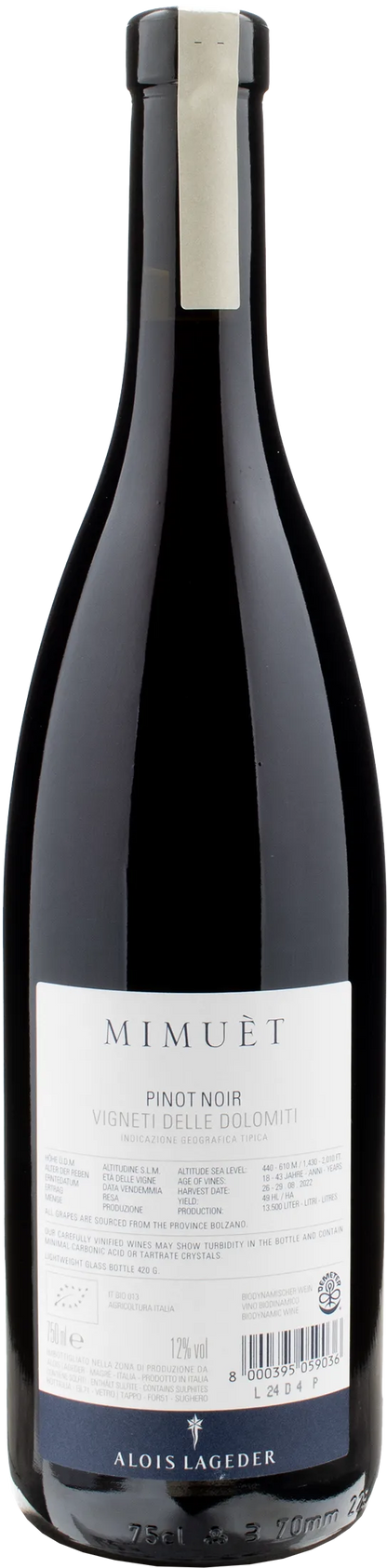 Alois Lageder Mimuèt Pinot Noir 2022