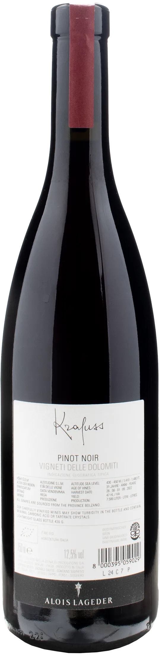 Alois Lageder Pinot Noir Krafuss 2022