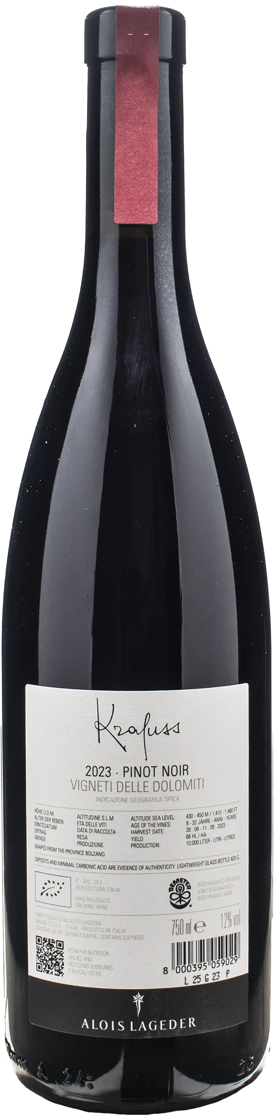 Alois Lageder Pinot Noir Krafuss 2023