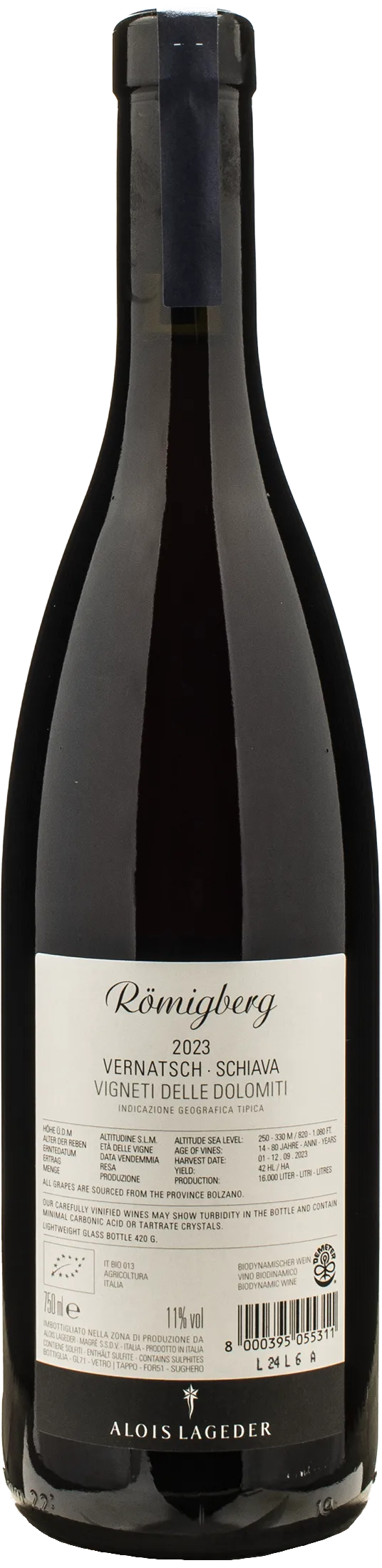 Alois Lageder Romigberg Vernatsch Schiava 2023