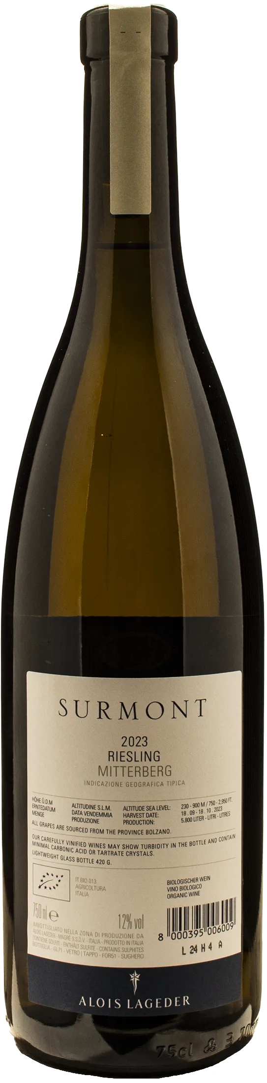 Alois Lageder Surmont Riesling 2023