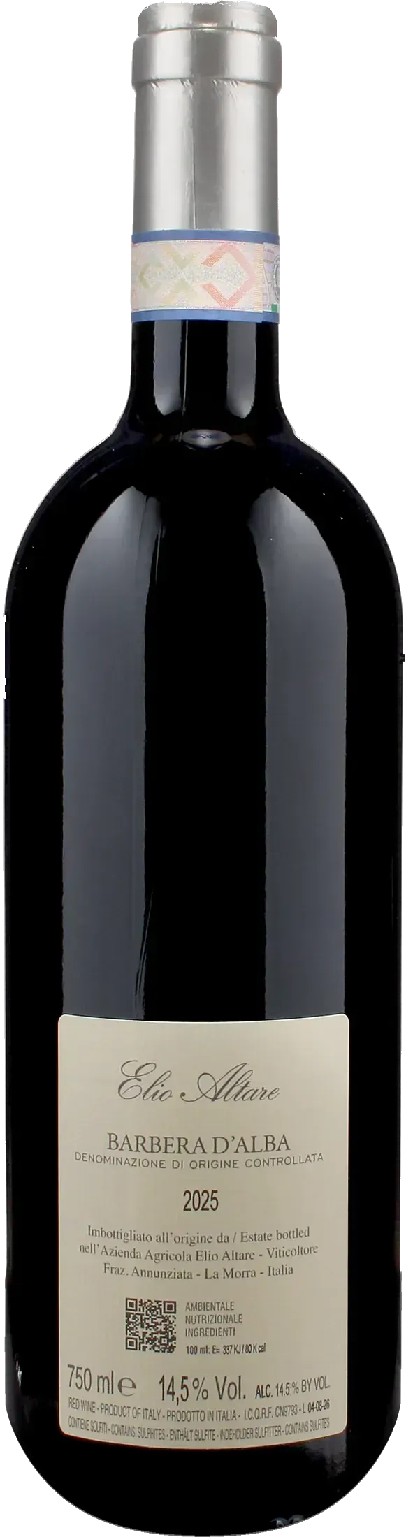 Altare Elio Barbera d'Alba 2025