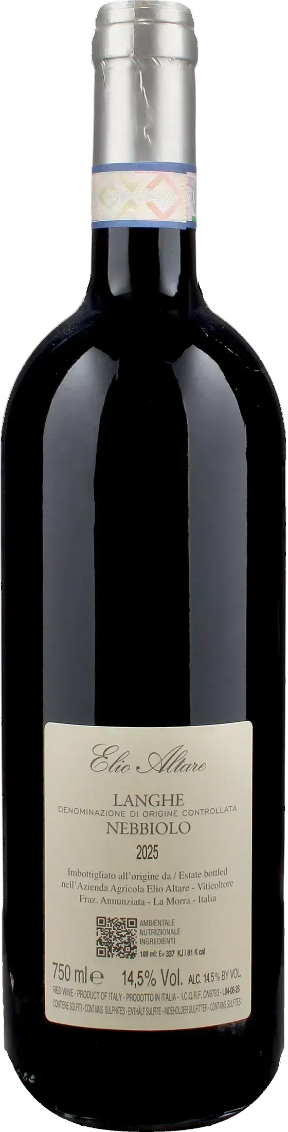 Altare Elio Langhe Nebbiolo 2025
