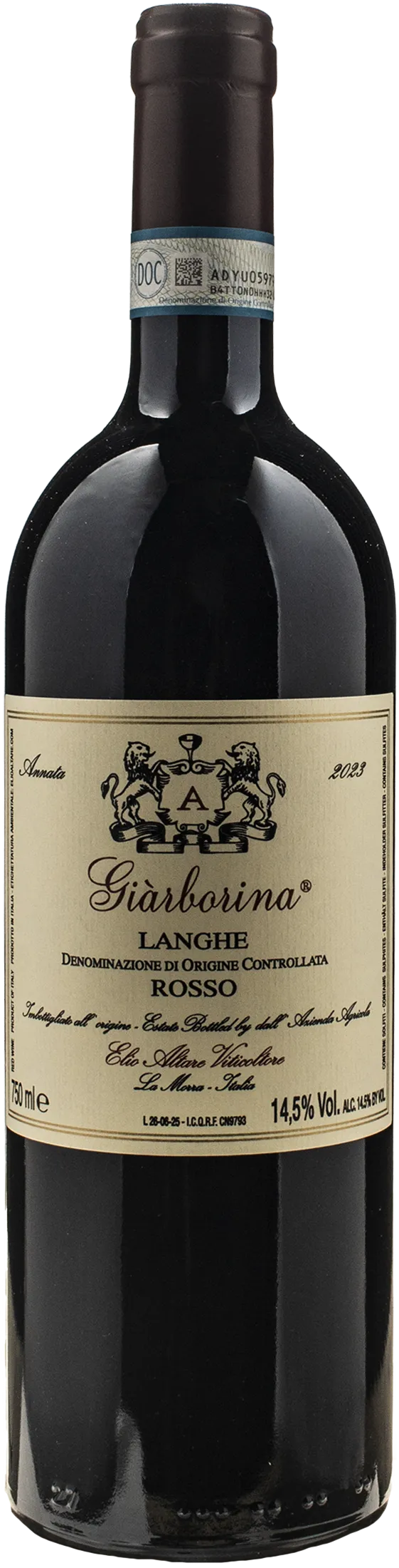 Altare Elio Langhe Rosso Giarborina 2023