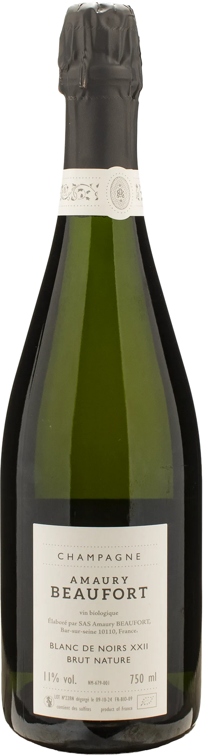 Amaury Beaufort Champagne Blanc de Noirs Brut Nature Les Jardin de la Porte de Troyes 2022