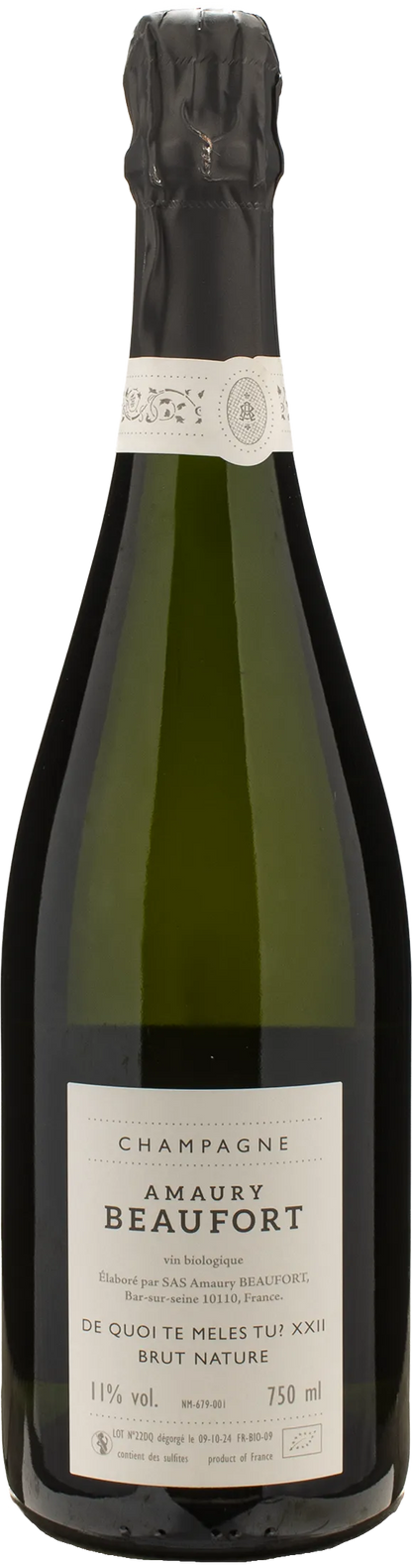 Amaury Beaufort Champagne De Quoi Te Meles Tu Brut Nature 2022