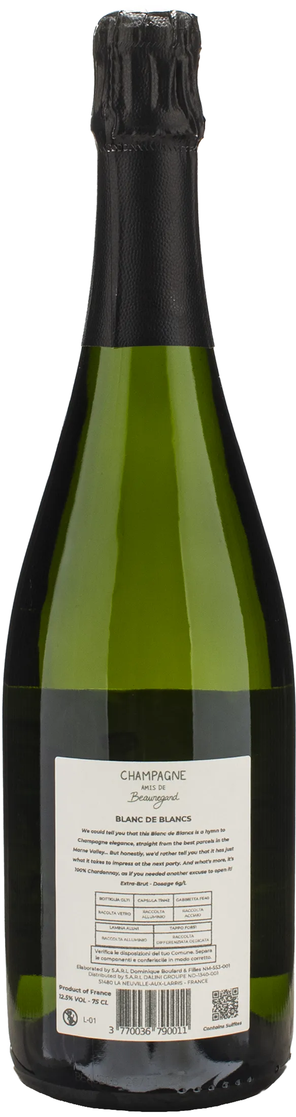 Amis de Beauregard Champagne Blanc de Blancs