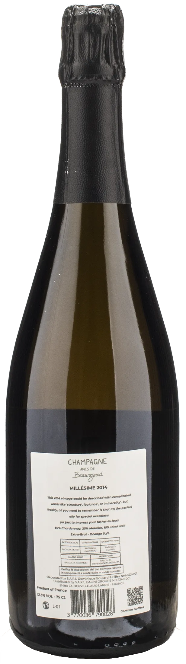 Amis de Beauregard Champagne 2014